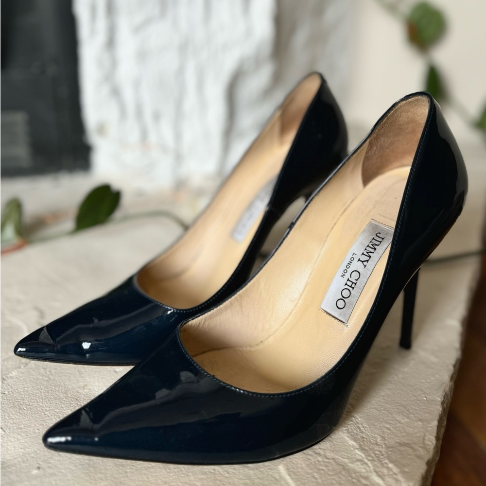 Jimmy Choos Dark Blue Size 7.5